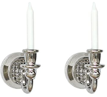 Uonlytech Home Decor Home Decor Spielhaus Zubehör - Wandlampe: LED- Kronleuchter Licht Mini- M?bel 1 Paar für 1: 12 Garten Esszimmer Zubeh?r Home Decor Spielhaus Zubehör Spielhaus Zubehör