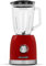SCHNEIDER Blender Vintage SCBL15R, 800W, Bol en Verre 1,5L, 6 Lames Inox, Rouge