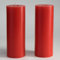 Memoward Stumpenkerzen Rot,Kerzen Groß 2er Set,Lange Brenndauer ca.100+ Std,Saubere Verbrennung,Unparfümiert,für Haushalt,Feiern und Gastronomie Deko (7.5 x 20 cm-2er, Rot)