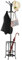 Yaheetech Metal Coat Stand Hat Rack with Umbrella Holder, 186 cm Height Free Standing Coat Rack Stand, Coat Tree Hanger with 8 Hooks & Solid Base for living Room/Hallway, Black