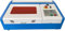 Laser Graviermaschine 40W Laser Cutter Graviermaschine Lasergravur Maschine Laser Engraver CO2 mit USB-Anschluss Gravurbereich 300x200mm 220V Europlug Holz/Papier/Kunststoff/Leder (Blau/Weiß)