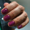 JUSTOTRY 24 Stück Einfarbig Eckig Nägel Zum Aufkleben Kurz,Glossy Plum Rot Press on Nails,Pretty Kunstnägel Fake Nails,Square Fingernägel Künstliche Nägel Mittel für Frauen