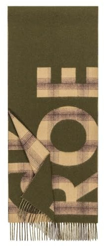 Roeckl Schal Logo Check,Grün-Beige