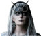 keland Goth Hörner Haarreif Gothic Kopfschmuck Sonne Halo Krone Kopfstück Damen Halloween Cosplay Accessoire (Schwarz-1)
