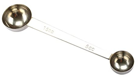BESTonZON cucharas para tarros servicio de metal cucharas de condimento medición cucharas soperas cucharas de tamaño mini medida cucharada con escala cuchara de café cuchara medidora