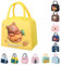WYSUMMER Lunch Bag, Tote Bag für Frauen, Karton Cool Lunch Box Kühltasche Wasserbeständiger Lunch Organizer für Kinder und Studenten Reise Picknick School (gelbe Zitrone)