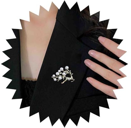 Cimenexe Vintage Kristall Perle Hirsch Brosche Gold Cz Perle Hirsch Brosche Pin Perle Hirsch Pin Brosche Strass Hirsch Brosche Pin Hochzeit Revers Pin Bankett Abzeichen Pins Schmuck Für Frauen(style2)