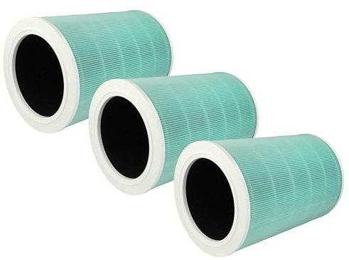 vhbw 3x filtro aria compatibile con Xiaomi Mi Air Purifier 3H purificatore d'aria - filtro combinato HEPA + carbone attivo