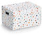 Zeller 14475 Aufbewahrungsbox Dots, recycelter Karton, ca. 25 x 35 x 20 cm