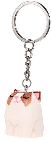 VINTORKY Holz Katzen Schlüsselanhänger Handgefertigtes Delikates Rucksack Und Schlüsselzubehör Für Katzenliebhaber Für Festivals Kreative Wohnaccessoires