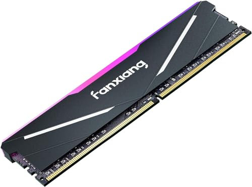 fanxiang RGB Single RAM 16GB(1x16GB) DDR4 3600MHz CL18 Desktop Memory, PC Gaming Arbeitsspeicher mit Kühlkörper, XMP2.0, Intel und AMD kompatibel, Perfekt für Gaming und Multitasking