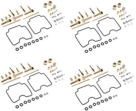 Motorrad-Vergaser-Reparatursatz, Vergaserdichtung, O-Ring, Schwimmerventildüsen für YM Raptor 660 YFM660R 2001–2005 ATV-Zubehör (4 Set)