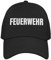 Alsino Mesh Cap Mütze Basecap Trucker-Cap Sicherheitskleidung für Polizei Feuerwehr Security Ordner, Motiv wählen:Feuerwehr - schwarz