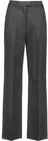 Taifun Damen Elegante Hose mit weitem Bein Wide Leg unifarben reguläre Länge