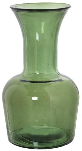 Alexandra House Living Vase aus recyceltem Glas, Grün, 18 x 32 cm