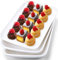 Dyrfolm 10 Inch White Rectangular Serving Plates,Ceramic Rectangle Plates,Porcelain Dessert Plates,Rectangular Appetizer Plates Salad Plates,Dinner Plates for Salad,Fruit,Set of 6