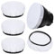 4 Stück Fotografie Diffusor Socke 18 cm Universal Diffusor Aufsatz Weiß Weiche Reflektor Licht Socken Diffuser Aufsatz Lampenabdeckung Diffuser Abdeckungstuch für Ringlicht Blitzlicht