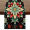 Tischläufer 228,6 cm lang, Kunst, Weihnachtsstern, Esszimmer, Leinen, Tischläufer für Party, Küche, Outdoor, Innenbereich, Couchtischdekoration, 33 x 228 cm