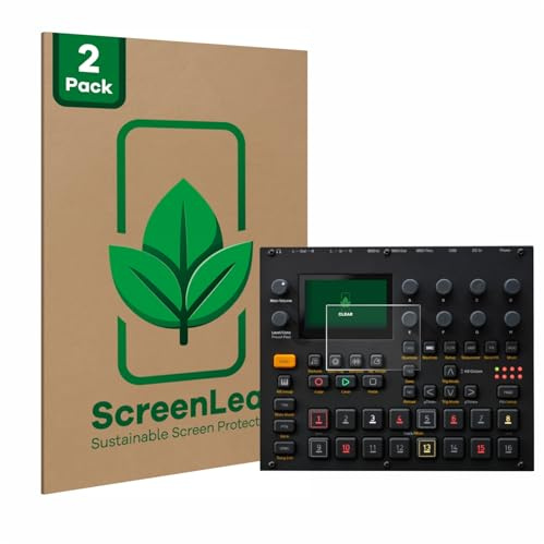 ScreenLeaf 2 Stück Schutzfolie für Elektron Digitakt II [nachhaltiger Displayschutz, Folie, transparent, kratzfest]