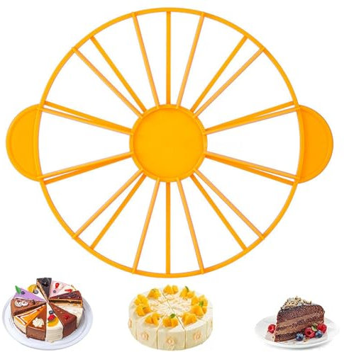 UQMIQURA Lot de 10/12 séparateurs de gâteau, réglables, en plastique, pour couper 10/12 parts de gâteau identiques, gadget de cuisine
