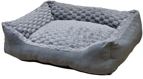 Nobby Komfortbett eckig Classic Diamond grau L x B x H: 70 x 60 x 20 cm
