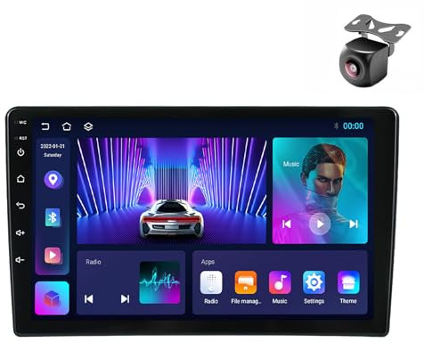 Android 14 Autoradio per Ford Transit 350 2020 2021 2022 2 DIN Stereo Car Tablet Pollici Schermo MP5 Lettore Multimediale Receiver GPS con RDS FM SWC 4G Carplay Android Auto (M100CP 4core 1+32G)