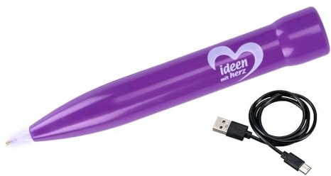 Ideen mit Herz kabelloser Diamond E-Painter |wiederaufladbar | elektrischer Diamond Painting Stift mit integrierter Vakuum-Pumpe | saugt Diamond Painting Steine an