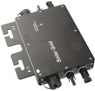 MasYosh Micro-onduleur, Lien de Réseau D'énergie Solaire 600 W avec Contrôle WiFi pour AC120 V 230 V, Instrument de Haute Précision, Suivi du Point de Puissance Maximale, étanche (Prise UE)