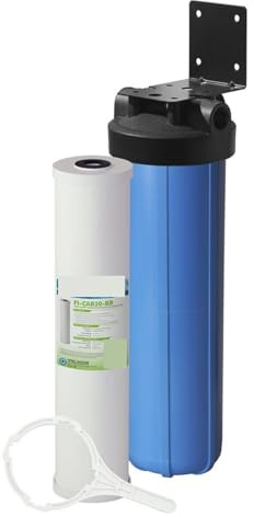 Système de filtre à eau, Système de filtration d'eau en 1 étape for toute la maison, carbone haute capacité for tout usage