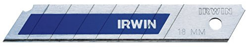 IRWIN Metall Abbrechklinge für Cuttermesser - Bi-Metall Abbrechklinge 18 mm, 50 Stück, Splitterfrei, 10507104