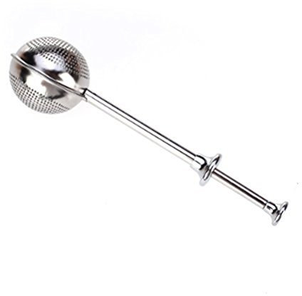 DSYJ Tea Strainers for Loose Tea, Long Handle Retractable Loose Tea Infuser, Stainless Steel Tea Bags for Loose Tea and Mulling Spices