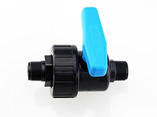 PVC Kugelhahn AG-AG (als Uniblock) 1 1/2, Profi-Qualität