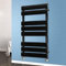 NRG 1200 x 450 mm Designer Flat Panel Heated Towel Rail Radiators Black Bathroom Radiator