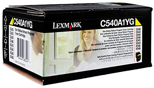 Lexmark series - 1000 pages laser toner cartridge - yellow - standard capacity C540A1YG 0C540A1YG