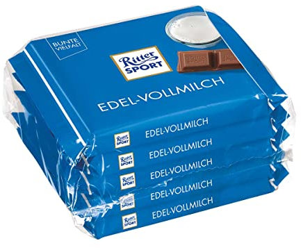 Ritter Sport Edel-Vollmilch 35% Kakao - Schokolade 5x100g