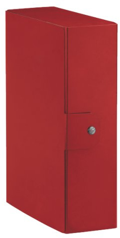 Esselte Ordner-Archivbox für die Archivierung von Dokumenten langfristige, A4, Rücken 10 cm, Delso Order Dorso 10 cm rot