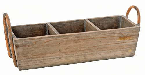 Pflanzkorb Vintage, aus Holz, Breite ca. 43 cm