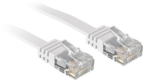Lindy 0.3m Cat.6 - Cable de red (0,3 m, Cat6, RJ-45, RJ-45, Blanco)