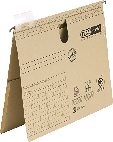 ELBA Hängehefter vertic ULTIMATE/85442, naturbraun, B318xH245xT6mm, Inh. 50