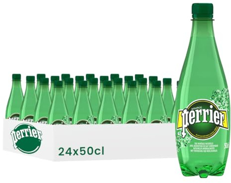 Perrier Eau Minérale Naturelle Gazeuse, 50cl, Pack de 24 Bouteilles