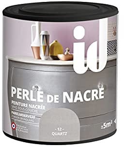 Peinture meubles et boiseries PERLE DE NACRE 500ML QUARTZ - ID Paris