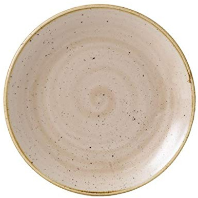 Churchill Stonecast Coupe Plate Nutmeg Cream 165mm