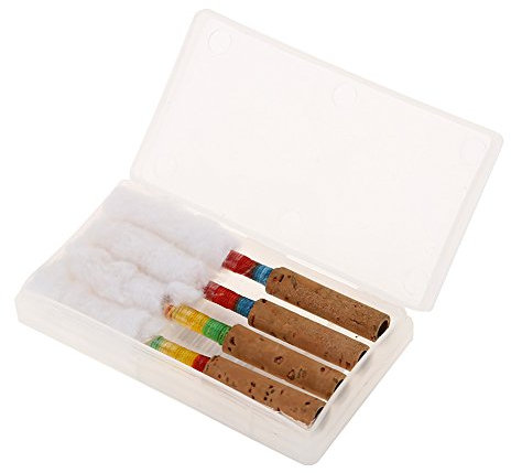 Oboe Reed 4Pcs Oboe Reeds Cork Reed Wind Instrument Ersatzteile mit Kunststoff-Aufbewahrungsbox für Anfänger Oboe Zubehör