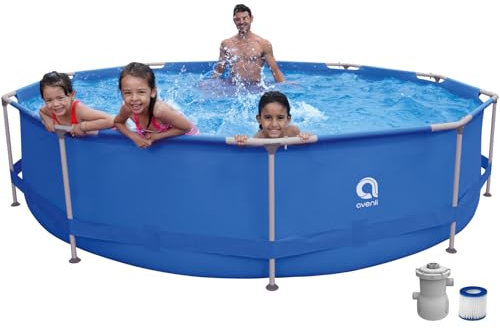 Jilong Avenli - Piscina Redonda con Estructura Sirocco Azul, Azul