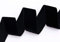 3 m x 36 mm Samtband SCHWARZ (725) Dekoband Velour einseitig Samt festkantig Velvet Ribbon zum nähen dekorieren