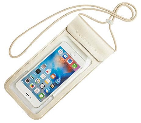 Waterproof Phone Pouch,IPX8 Waterproof Phone Case Bag Holder for iphone 14 Pro Max/14 Plus/13 Pro Max/13 Pro/13/12/12 Pro Max/11/11 Pro Max/Xs Max/XR to 6.9 for Kayaking Swimming Beach(Gold)