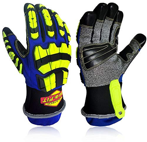 Intra-FIT Rettungshandschuhe EN388 EN420 Fingergefühl Stufe5,Schnittfeste, Weiterreißfestigkeit, Durchstichschutz Arbeitshandschuhe