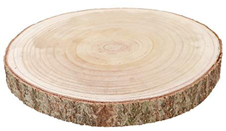 Naturbelassene Holzscheibe Baumscheibe DIY Deko Basteln Hochzeit Ø 12-38 cm Holz Weihnachten (38 cm - 1 Stück)