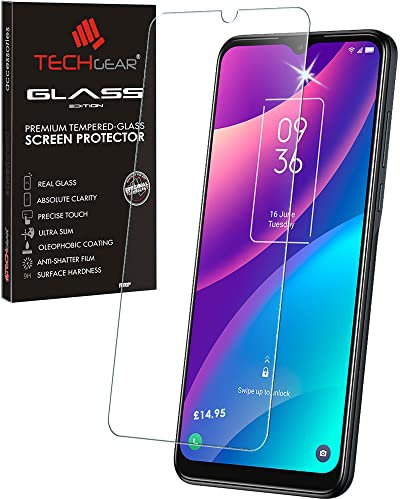TECHGEAR GLASS Edition Tempered Glass Screen Protector for TCL 306, 305 & 20 R 5G [2.5D Round Edge] [9H Hardness] [Crystal Clarity] [Scratch-Resistant] [No-Bubble]