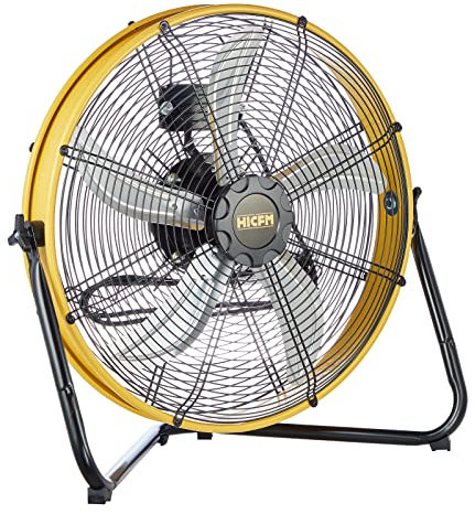 HiCFM 20 Inch Heavy Duty Ceiling Fan 6300 CFM Closed Motor IP44 Powerful 1/4 High Speed Air Flow for Workshop, Garage, Commercial or Industrial Areas